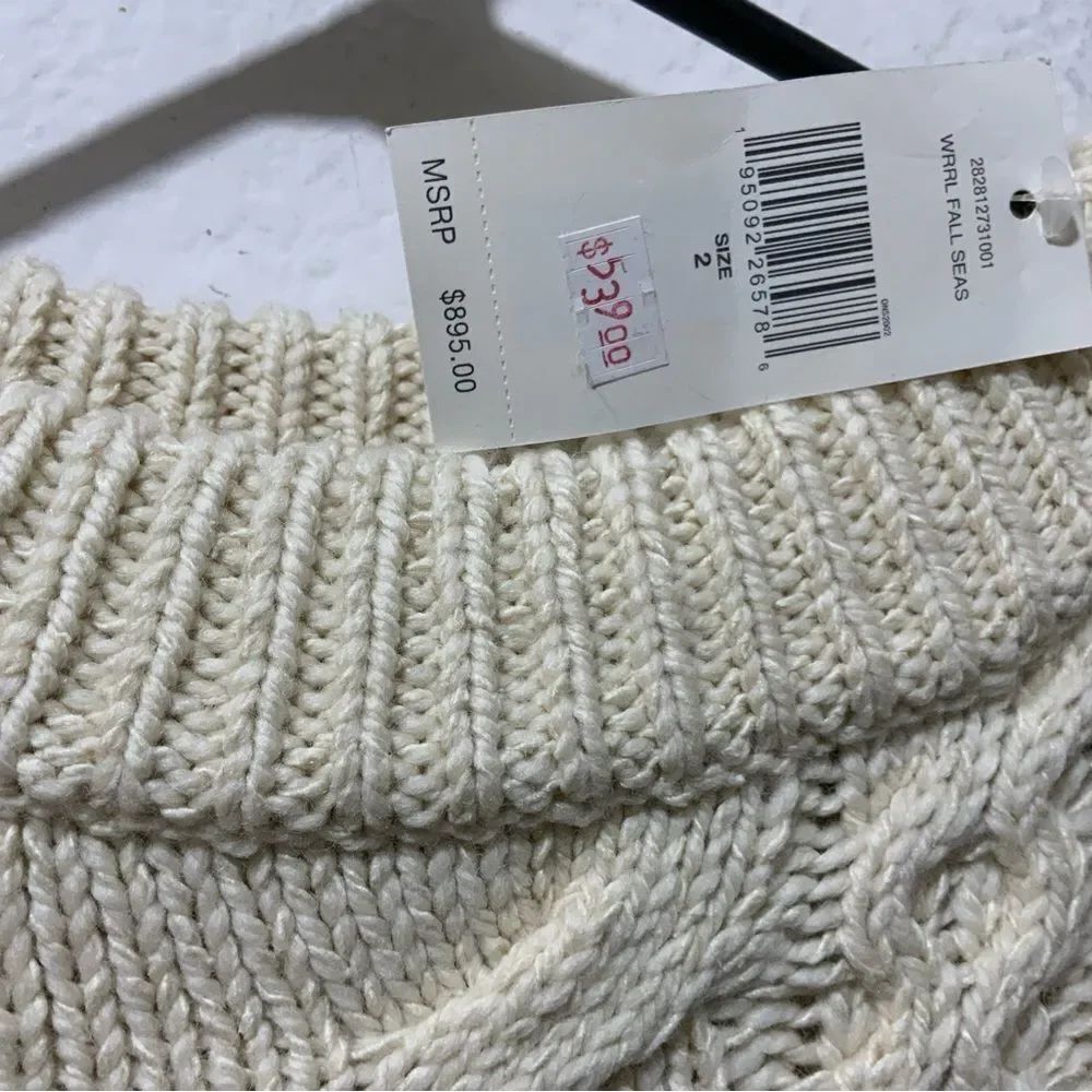 New Ralph Lauren lamb wool and silk Cable knit dress 2 - Picture 8 of 13